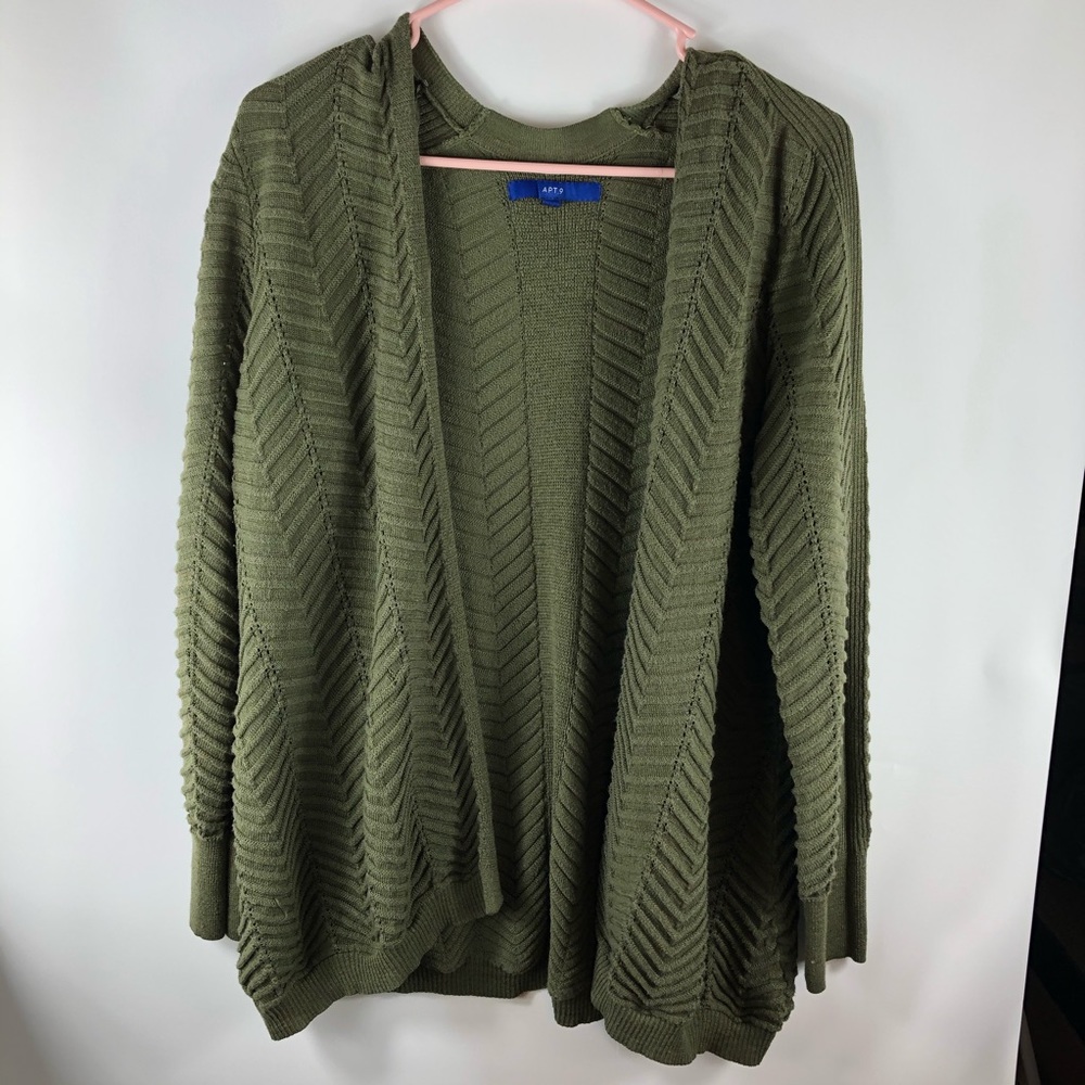 Apt 9 Green Cardigan